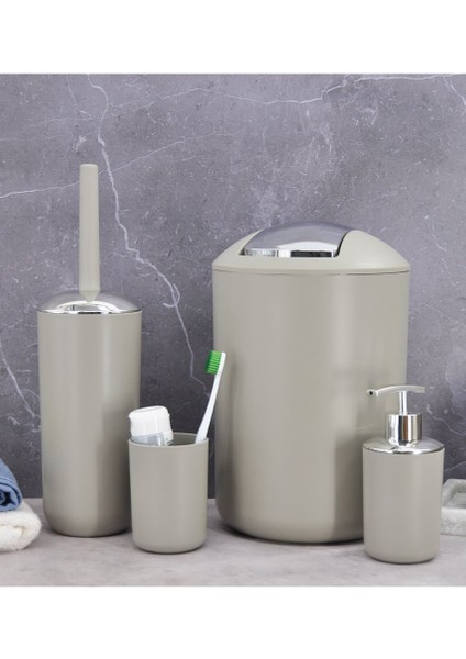 Banyo Aksesuar Seti, Çöp Kovası Seti Bej fiyatları