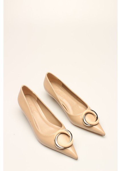 Ten Kırışık Rugan Kadın Topuklu fiyatları