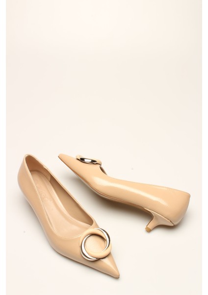 Ten Kırışık Rugan Kadın Topuklu fırsatları