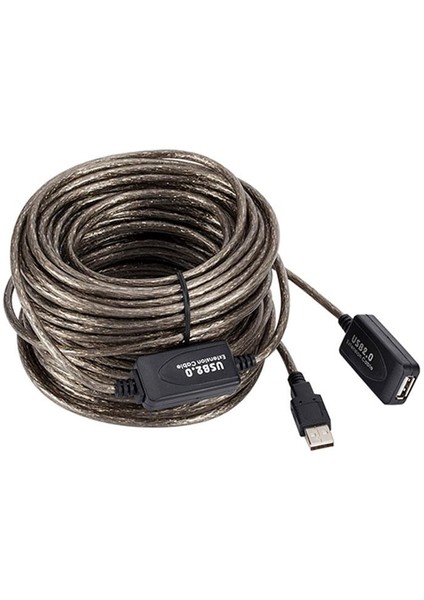 USB 2.0 Güçlendirilmiş Extension Kablo USB 2.0 Dişi Erkek Kablo 20M