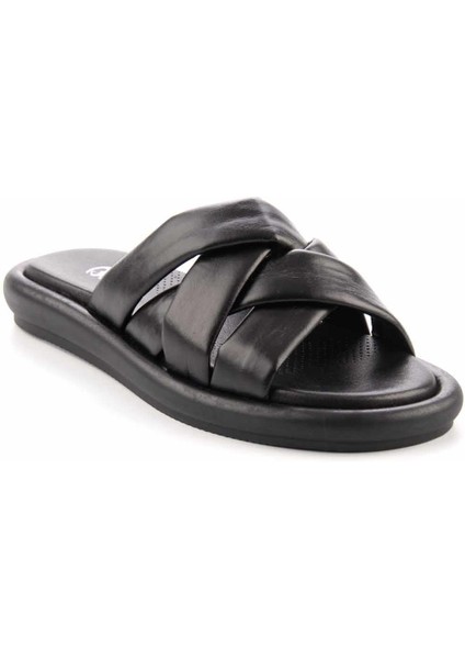 Siyah Leather Kadın Terlik K04288006103