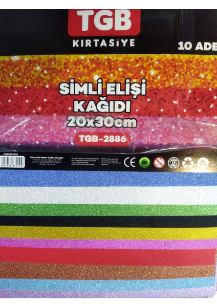 Simli Elişi Kağıdı 20X30 10 Adet fırsatları