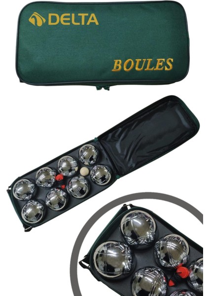 Bocce Set Çantalı 8 Toplu Metal Bocce Seti Boules Seti Bc