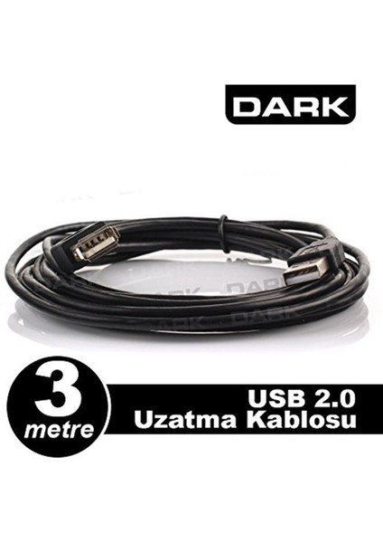 DK-CB-USB2EXTL300 3 M USB 2.0 Uzatma Kablosu