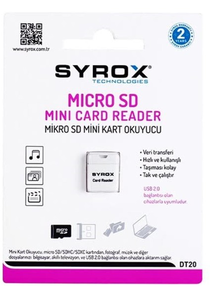 Micro Sd Mini Kart Okuyucu Dt-20 fiyatları
