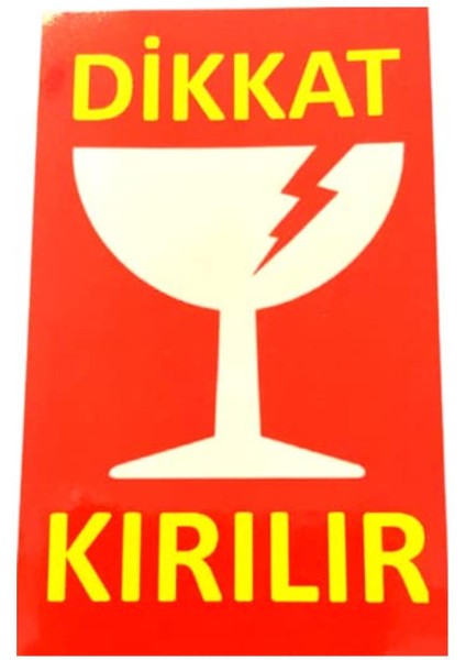 Işofis Dikkat Kırılır Etiketi, 5,2 x 8,5 cm (10 Adet) fiyatları