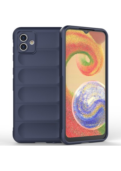 Samsung Galaxy A04 4g Için Kaymaz Silikon Telefon Kılıfı - Lacivert (Yurt Dışından)