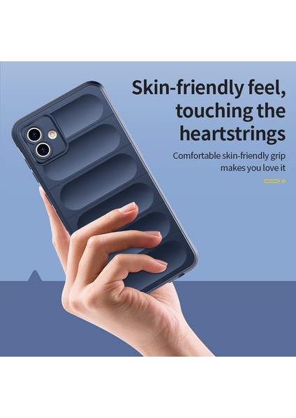 Samsung Galaxy A04 4g Için Kaymaz Silikon Telefon Kılıfı - Lacivert (Yurt Dışından) fırsatları