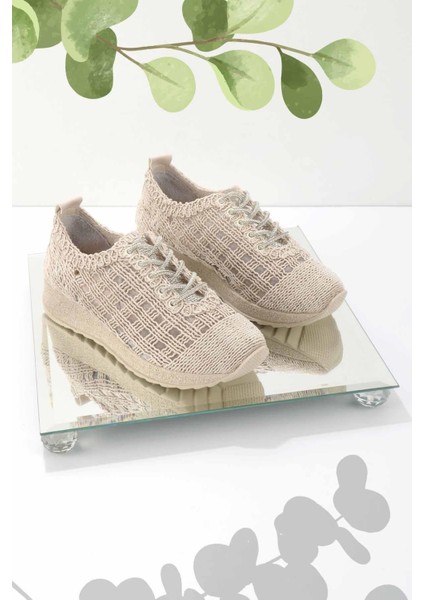 Nude Örgü Kadın Casual Ayakkabı K01511055516