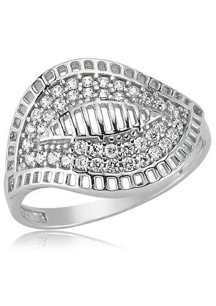 Gümüş Yaprak Bayan Yüzük