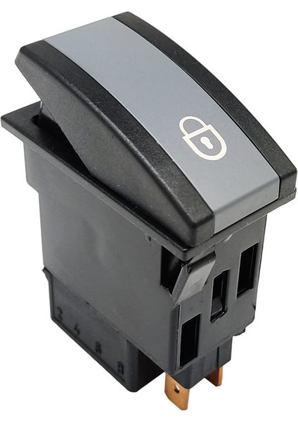 Otokar Doruk Otobüs Ön Kapı Aktivasyon Anahtar Düğme Rocker Switch 6 Pin (On-On) - Ampullü 24V