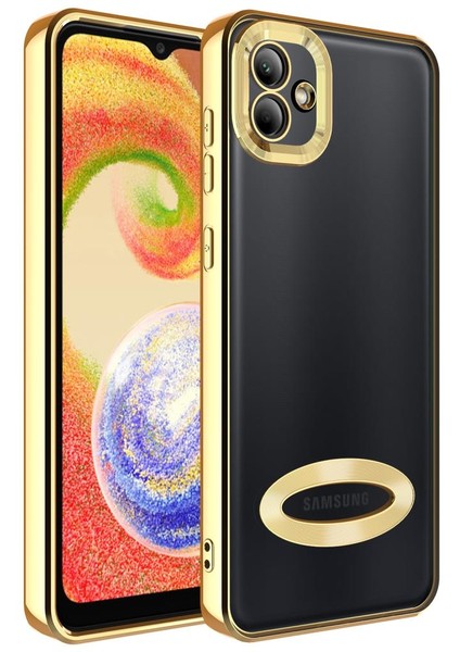 Samsung Galaxy A04 Kılıf Kamera Korumalı Logo Gösteren Omega Kapak