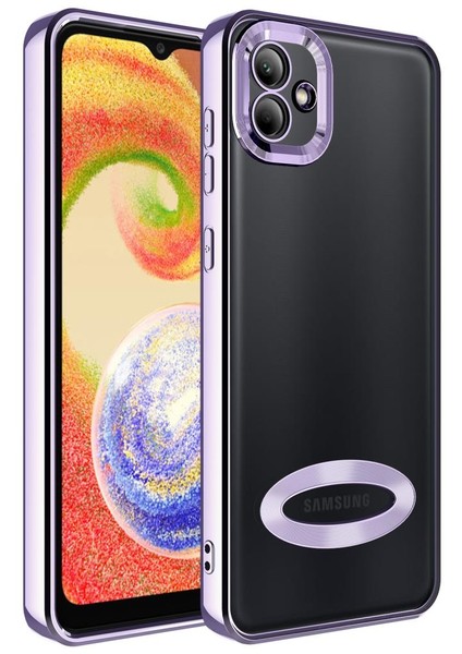 Samsung Galaxy A04 Kılıf Kamera Korumalı Logo Gösteren Omega Kapak