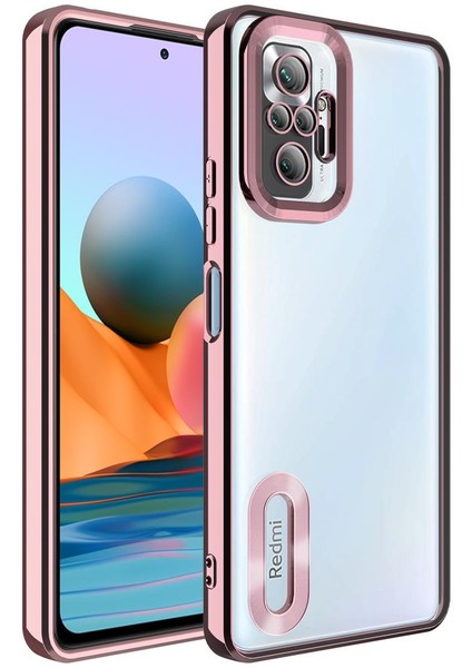 Xiaomi Redmi Note 10 Pro Kılıf Kamera Korumalı Logo Gösteren Omega Kapak