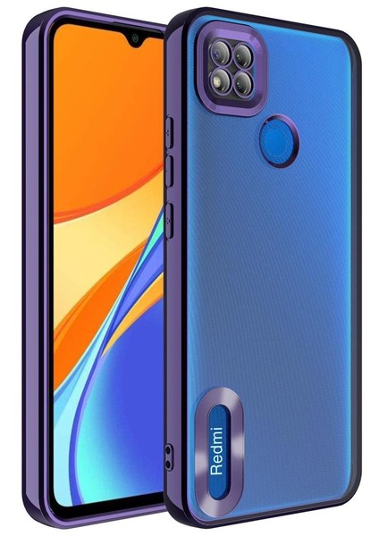 Xiaomi Redmi 9c Kılıf Kamera Korumalı Logo Gösteren Omega Kapak