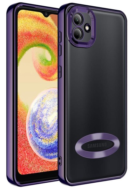 Samsung Galaxy A04 Kılıf Kamera Korumalı Logo Gösteren Omega Kapak