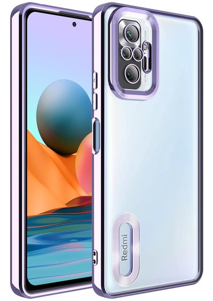 Xiaomi Redmi Note 10 Pro Kılıf Kamera Korumalı Logo Gösteren Omega Kapak