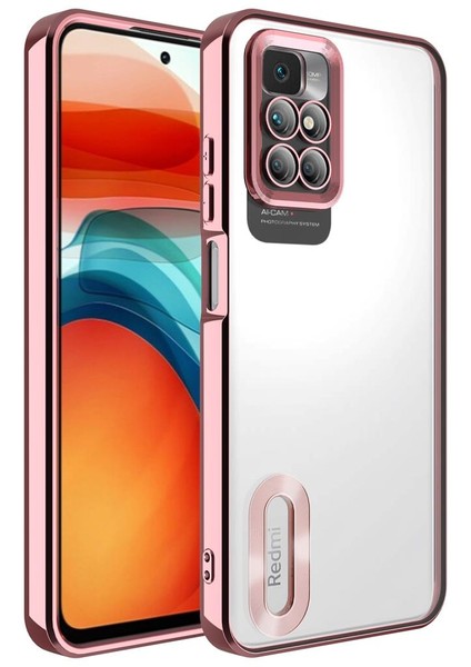 Xiaomi Redmi 10 Kılıf Kamera Korumalı Logo Gösteren Omega Kapak