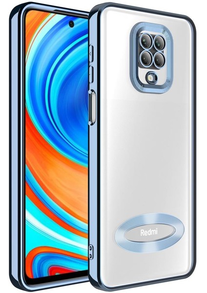 Xiaomi Redmi Note 9s Kılıf Kamera Korumalı Logo Gösteren Omega Kapak
