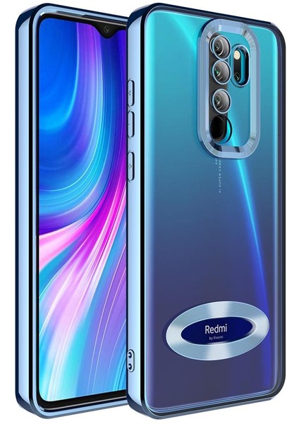 Xiaomi Redmi Note 8 Pro Kılıf Kamera Korumalı Logo Gösteren Omega Kapak