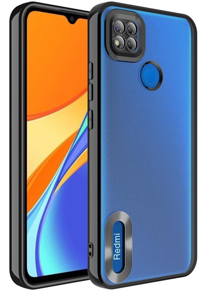 Xiaomi Redmi 9c Kılıf Kamera Korumalı Logo Gösteren Omega Kapak