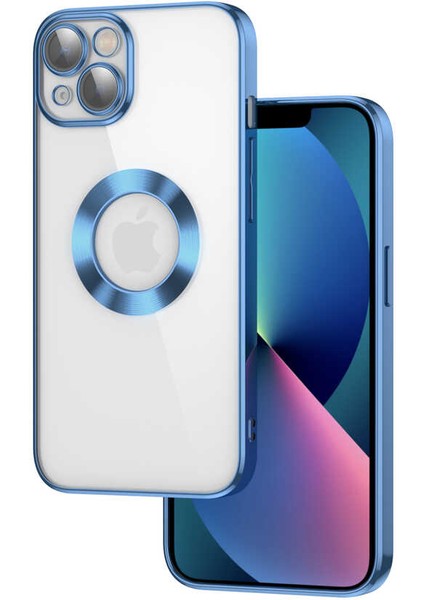 Apple iPhone 13 Kılıf Kamera Korumalı Logo Gösteren Omega Kapak