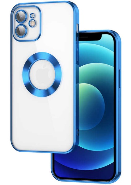 Apple iPhone 12 Kılıf Kamera Korumalı Logo Gösteren Omega Kapak