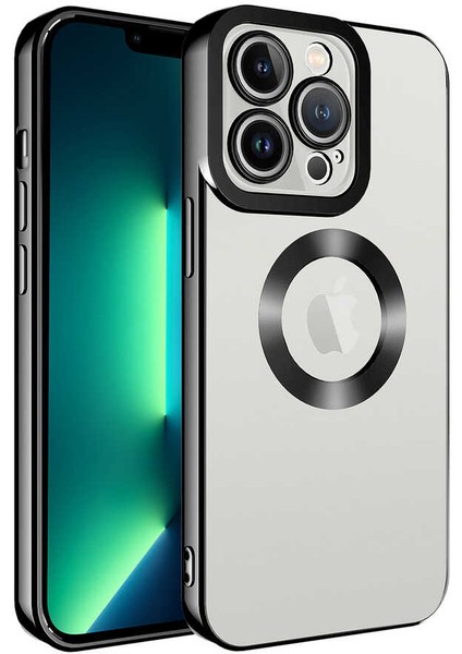 Apple iPhone 11 Pro Max Kılıf Kamera Korumalı Logo Gösteren Omega Kapak