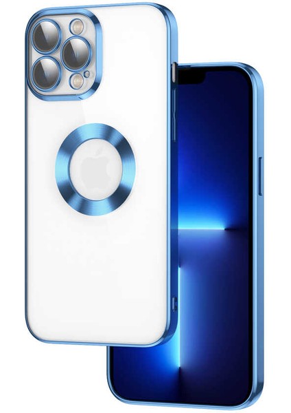 Apple iPhone 13 Pro Max Kılıf Kamera Korumalı Logo Gösteren Omega Kapak