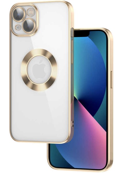 Apple iPhone 13 Kılıf Kamera Korumalı Logo Gösteren Omega Kapak
