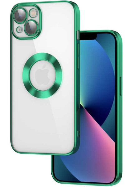 Apple iPhone 13 Kılıf Kamera Korumalı Logo Gösteren Omega Kapak