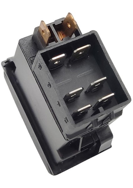 Otokar M2010 Minibüs Cam Açma Kapama Anahtar Düğme Rocker Switch 6 Pin (M.on-Off-M.on) - Ampullü 12V