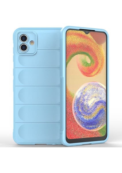 Samsung Galaxy A04 4g Için Kaymaz Silikon Telefon Kılıfı - Mavi (Yurt Dışından) modelleri