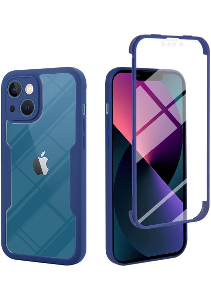 iPhone 13 Mini Için Yumuşak Tpu Ekran Koruyucu Telefon Kılıfı - Mavi (Yurt Dışından)