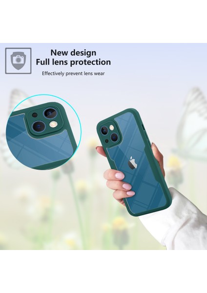iPhone 13 Mini Için Yumuşak Tpu Ekran Koruyucu Telefon Kılıfı - Mavi (Yurt Dışından)