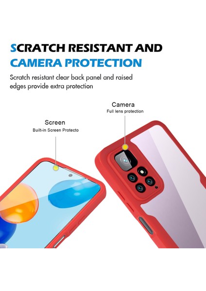 Xiaomi Redmi Note 11 4g/note 11S Için Yumuşak Tpu Ekran Koruyucu Telefon Kılıfı - Mor (Yurt Dışından)