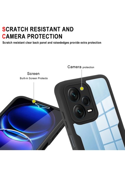 Xiaomi Poco X5/ Redmi Note 12 Pro Için Yumuşak Tpu Ekran Koruyucu Telefon Kılıfı - Siyah (Yurt Dışından) modelleri