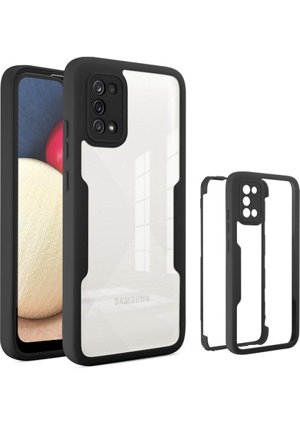 Samsung Galaxy A02S Için Yumuşak Tpu Ekran Koruyucu Telefon Kılıfı - Siyah (Yurt Dışından)