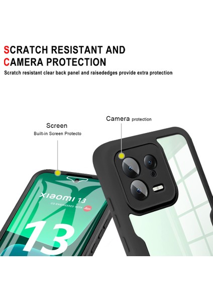 Xiaomi 13 Için Yumuşak Tpu Ekran Koruyucu Telefon Kılıfı - Mor (Yurt Dışından)