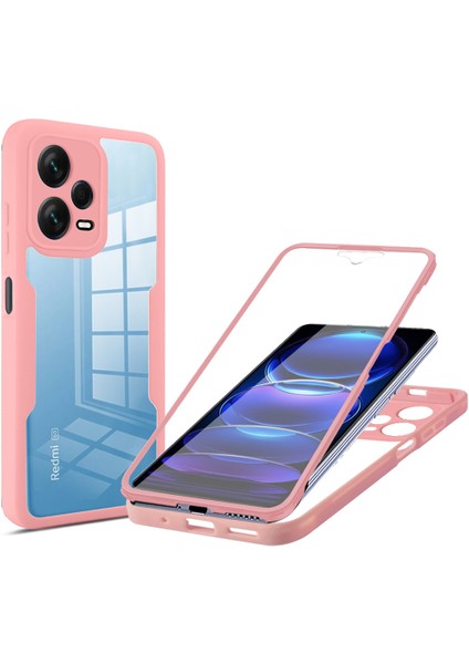 Xiaomi Poco X5/ Redmi Note 12 Pro Için Yumuşak Tpu Ekran Koruyucu Telefon Kılıfı - Pembe (Yurt Dışından)