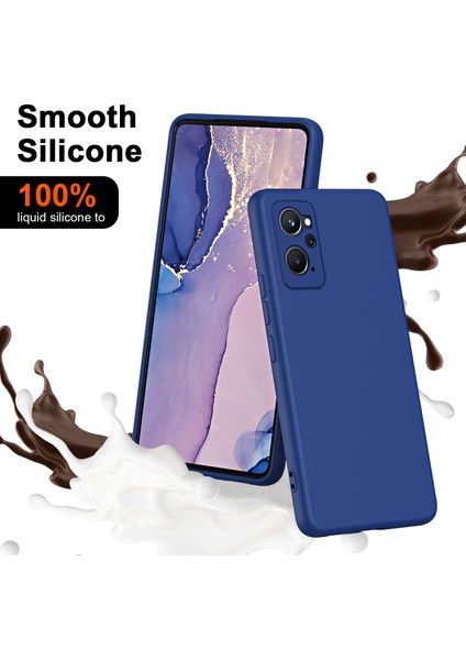 Oppo A36 / Realme 9i Için Ince Likit Silikon Yumuşak Telefon Kılıfı - Siyah (Yurt Dışından)