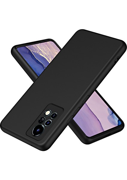 Infinix Note 11 Pro / X697 Için Ince Likit Silikon Yumuşak Telefon Kılıfı - Siyah (Yurt Dışından)