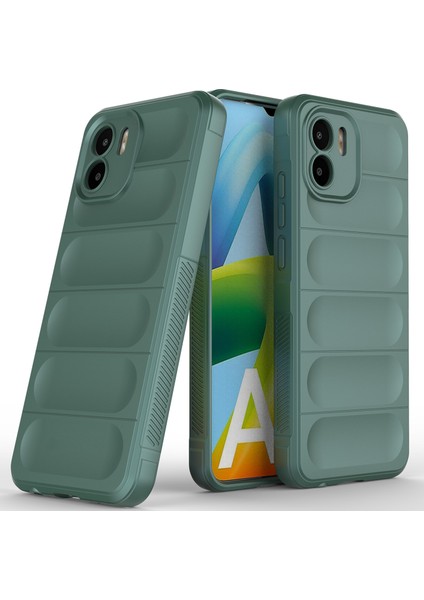 Xiaomi Redmi A1 Için Kaymaz Silikon Telefon Kılıfı - Yeşil (Yurt Dışından)
