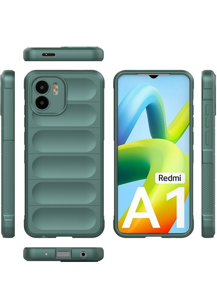 Xiaomi Redmi A1 Için Kaymaz Silikon Telefon Kılıfı - Yeşil (Yurt Dışından) fiyatları