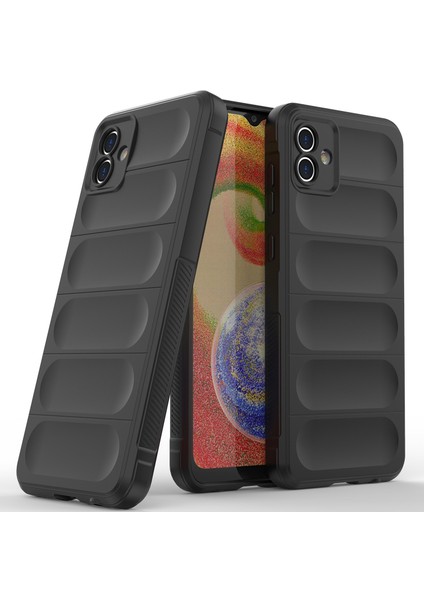 Samsung Galaxy A04 4g Için Kaymaz Silikon Telefon Kılıfı - Siyah (Yurt Dışından)