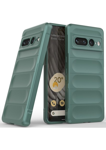 Google Pixel 7 Pro Için Kaymaz Silikon Telefon Kılıfı - Yeşil (Yurt Dışından)