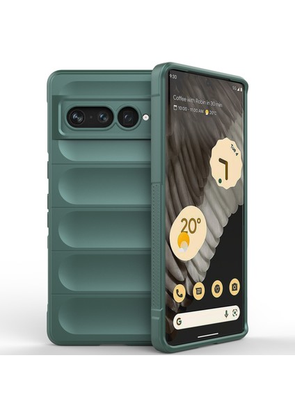 Google Pixel 7 Pro Için Kaymaz Silikon Telefon Kılıfı - Yeşil (Yurt Dışından)