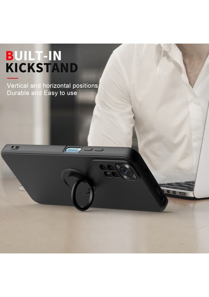 Xiaomi Poco M4 Pro 5g Için Ince Silikon Yüzük Stand Telefon Kılıfı - Koyu Kırmızı (Yurt Dışından) indirimleri