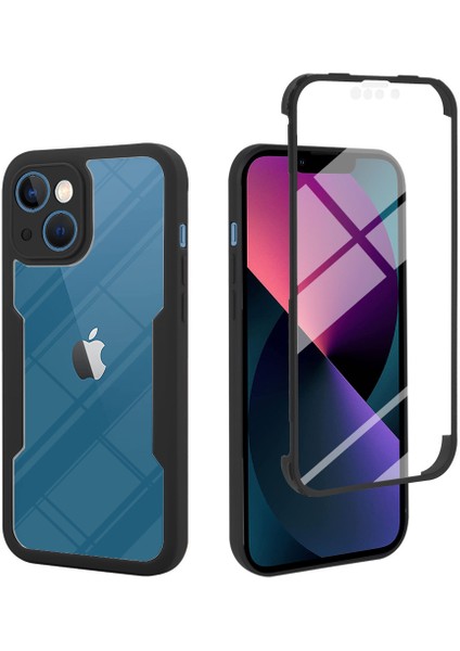 iPhone 13 Mini Için Yumuşak Tpu Ekran Koruyucu Telefon Kılıfı - Siyah (Yurt Dışından)