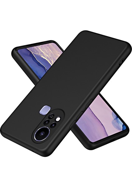 Infinix Hot 11S Için Ince Likit Silikon Yumuşak Telefon Kılıfı - Siyah (Yurt Dışından)